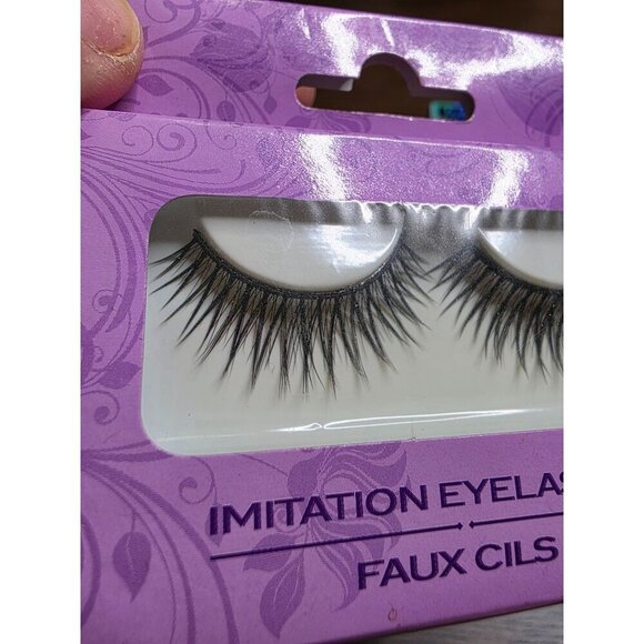 Bundle of 3 LA Colored False Mink Women Eyelashes Black - Picture 4 of 16